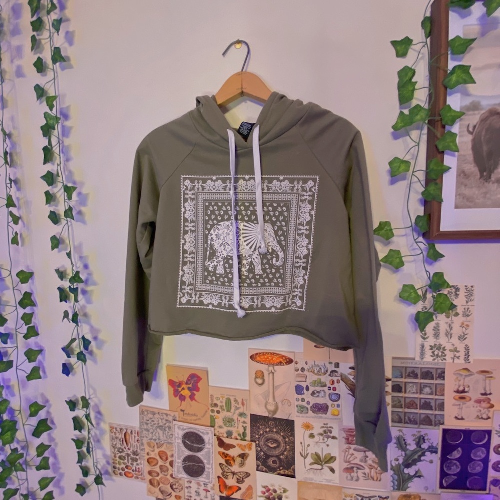cropped hoodie